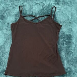 Rue21 Black Camisole Top with Strappy Detail